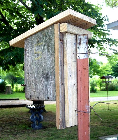 Box on T-post
