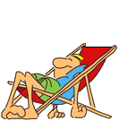 Sleeping in chair.